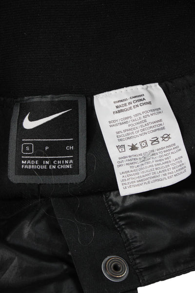 Nike Womens Athletic Nylon Black Shorts Size S