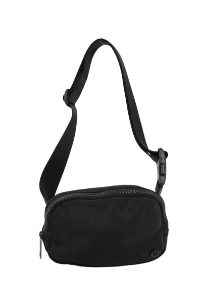 Lululemon Womens Zipper Closure Adjustable Strap Belt Bag Black