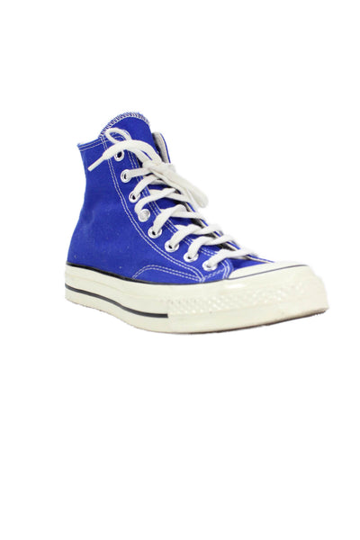 Nike Men's Round Toe Lace Up High Top Canvas Sneaker Blue Size 7