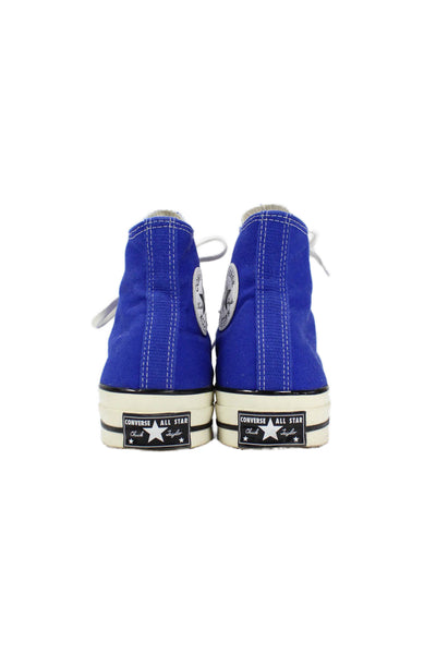 Nike Men's Round Toe Lace Up High Top Canvas Sneaker Blue Size 7