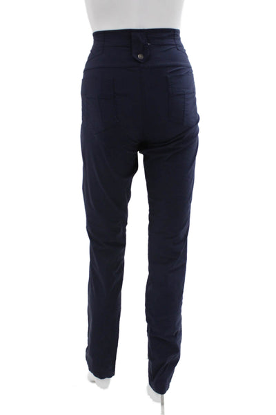 Anatomie Womens Blue Khakis Polyester Blend Button Closure Size M