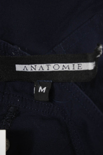 Anatomie Womens Blue Khakis Polyester Blend Button Closure Size M