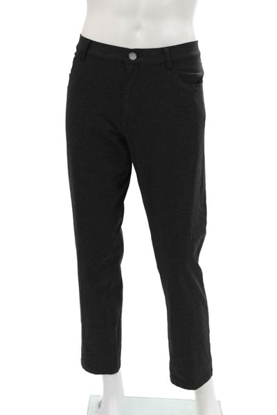 Theory Mens Dress Pants Black Nylon Button Size 36