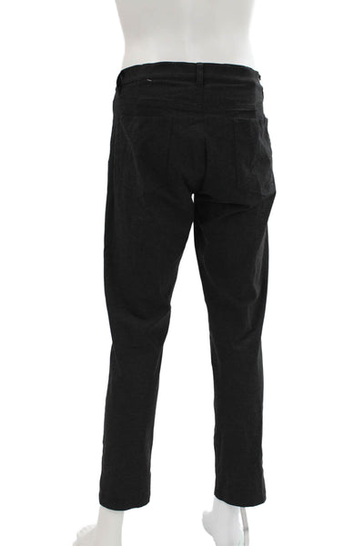 Theory Mens Dress Pants Black Nylon Button Size 36