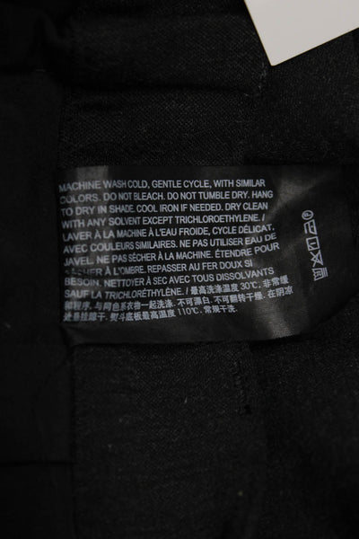 Theory Mens Dress Pants Black Nylon Button Size 36