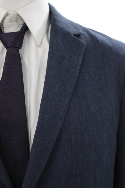 Theory Mens 2 Piece Suit Blue Polyester Size 42
