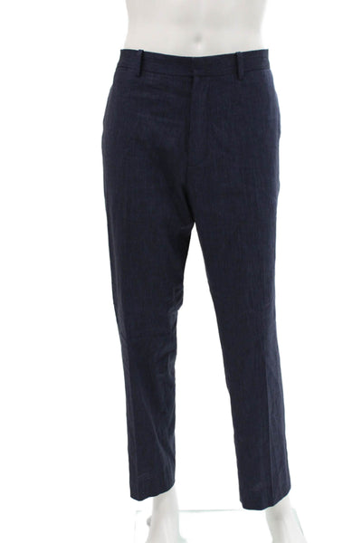 Theory Mens 2 Piece Suit Blue Polyester Size 42