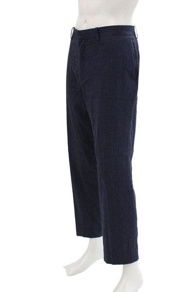 Theory Mens 2 Piece Suit Blue Polyester Size 42