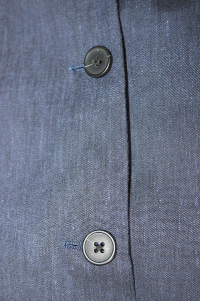 Theory Mens 2 Piece Suit Blue Polyester Size 42