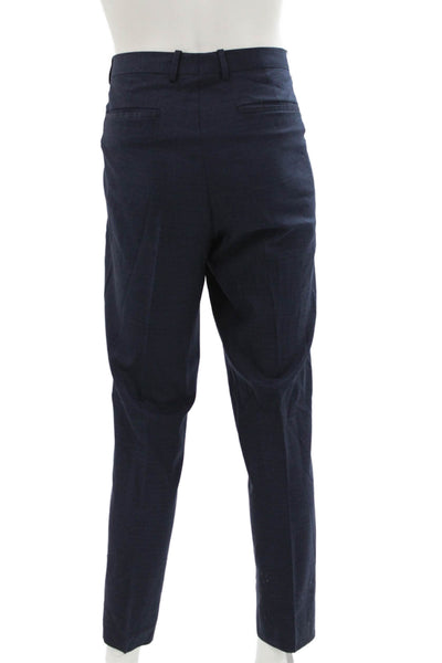 Theory Mens 2 Piece Wool Suit Blue Size 42
