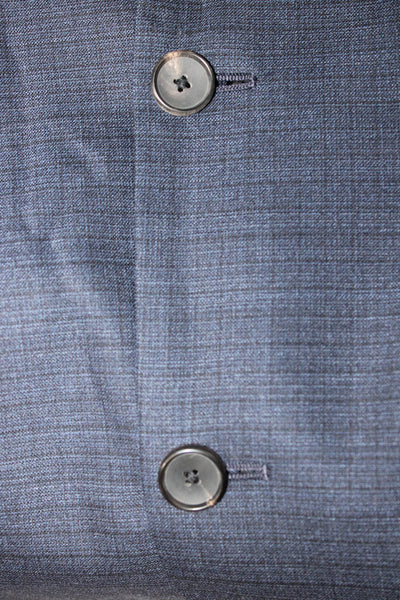 Theory Mens 2 Piece Wool Suit Blue Size 42