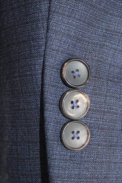 Theory Mens 2 Piece Wool Suit Blue Size 42