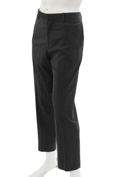 Theory Mens Gray Wool 2 Piece Suit Size 42