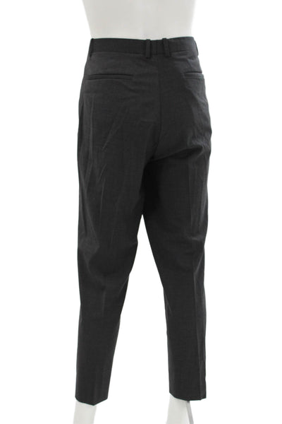 Theory Mens Gray Wool 2 Piece Suit Size 42