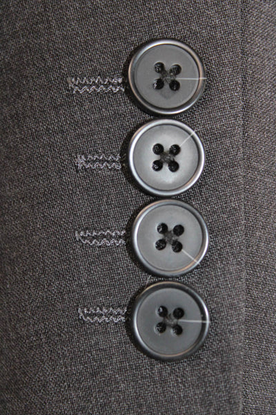 Theory Mens Gray Wool 2 Piece Suit Size 42