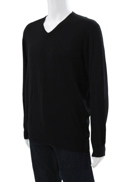 Dolce & Gabbana Mens Black V Neck Pullover Sweater 85% Viscose Size 56