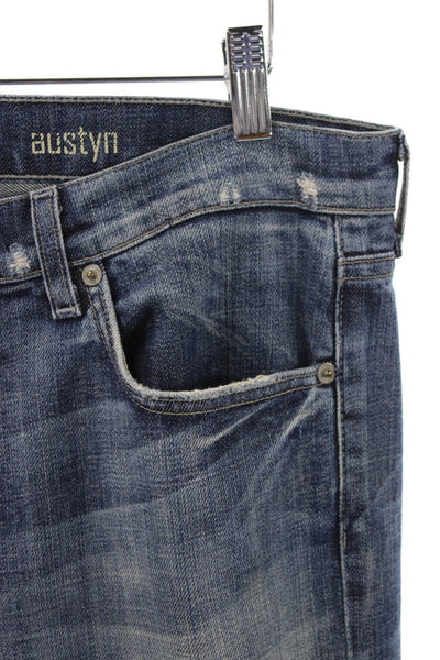 Citizens of Humanity Mens Straight Cotton Jeans Blue Button Fly Size 34