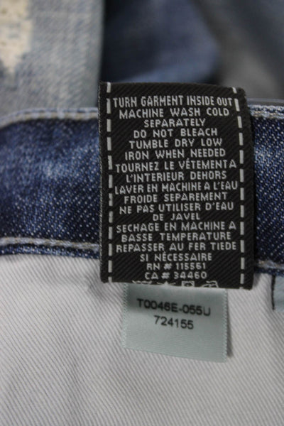 Citizens of Humanity Mens Straight Cotton Jeans Blue Button Fly Size 34