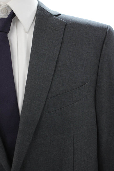 John Varvatos Star USA Mens Wool Gray 2 Piece Suit Size 42