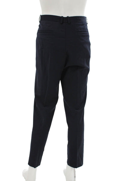 Theory Men 2 Piece Wool Solid Blue Suit Size 42