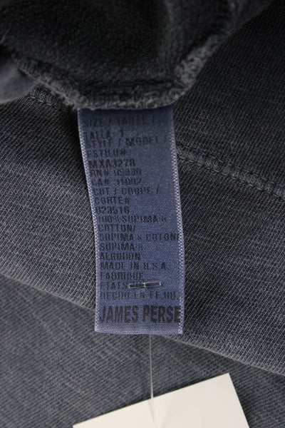 Standard James Perse Womens Pullover Sweatshirt Gray Cotton Crewneck Size 1