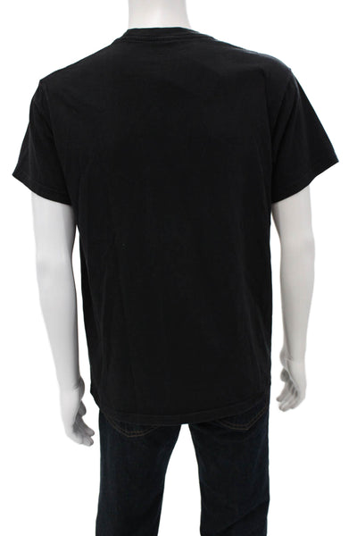 John Elliott Mens Black Basic T-Shirt 100% Cotton Crew Neck Size M