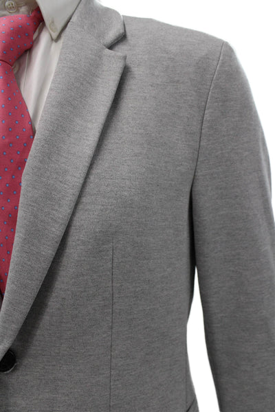 Zara Mens Blazer Gray Polyester Business Size L