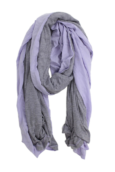 Lululemon Women's Colorblock Shawl Wrap Purple Size 86" X 23"