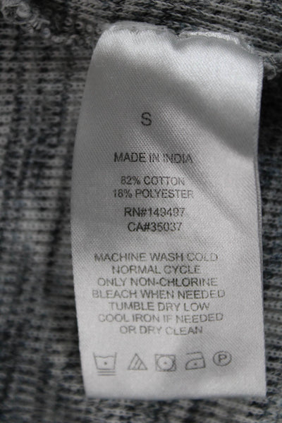 Joes Mens Basic Henley Long Sleeve Cotton T-Shirt Gray Size S
