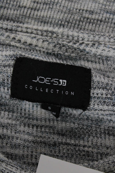 Joes Mens Basic Henley Long Sleeve Cotton T-Shirt Gray Size S