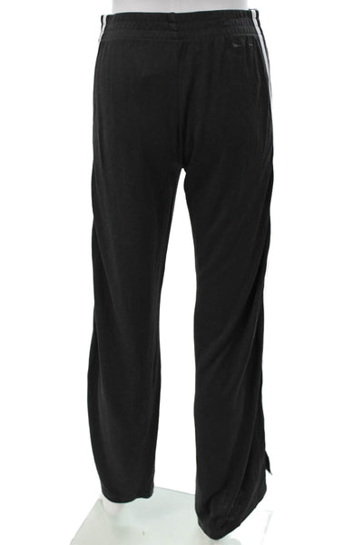 The Upside Womens Black Striped Viscose Track Pants Pull On Size 2XS