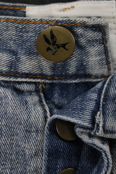 One Teaspoon Women Cut-Off Denim Shorts Blue Button Size 26