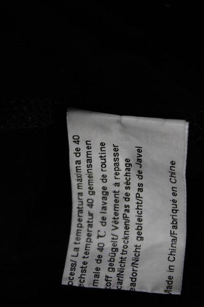 Ekouaer Womens Button Front Collared Long Sleeve Pajama Set Black Size Small