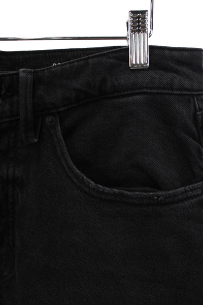 Good American Women Wide Leg Black High Rise Jeans Size 28
