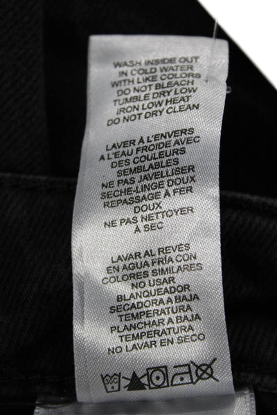 Good American Women Wide Leg Black High Rise Jeans Size 28