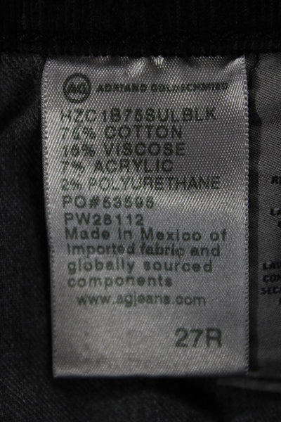 AG Adriano Goldschmied Women Black High Rise Dress Pants Size 27