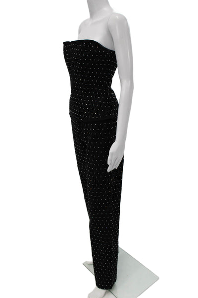 We Wore What Womens Spotted Cotton Set Black Button Pants Size 26