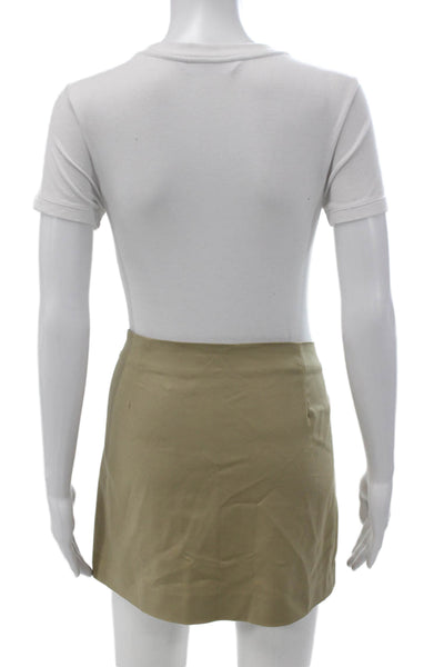 MNG Womens Cargo Skirt Beige Short Size 2