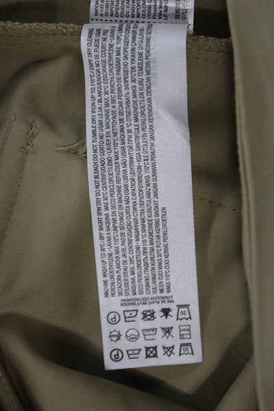 MNG Womens Cargo Skirt Beige Short Size 2