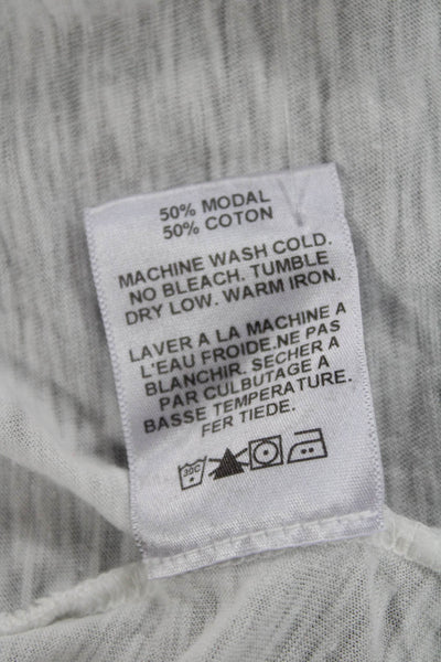 Graham & Spencer Womens V-Neck Short Sleeve T-Shirt White Petite Size XS