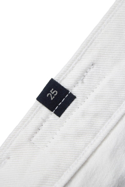 Citizens of Humanity Womens Cut-Off Shorts White 100% Cotton Button Size 25
