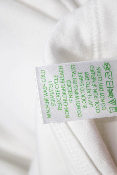 Lilly Pulitzer Womens Pullover Sweatshirt White Cotton Long Sleeve Size 2XS