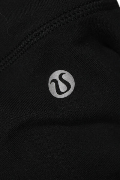 Lululemon Women Black Polyester Pullover T-Shirt Long Sleeve Crew Neck Size S