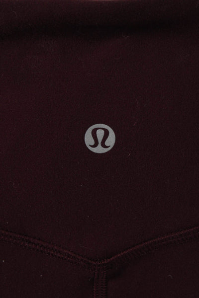 Lululemon Womens Red Flecked Polyester Jogger Pants Size 6