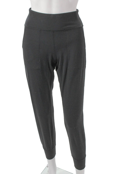 Lululemon Womens Black Jogger Pants Polyester Pull On Size 6