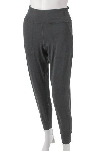 Lululemon Womens Black Jogger Pants Polyester Pull On Size 6