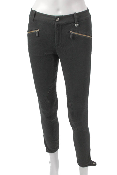 Ralph Lauren Women Gray Leggings 92% Cotton Size 2