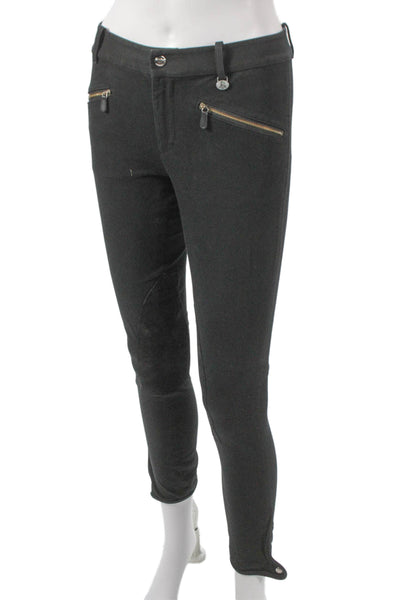 Ralph Lauren Women Gray Leggings 92% Cotton Size 2