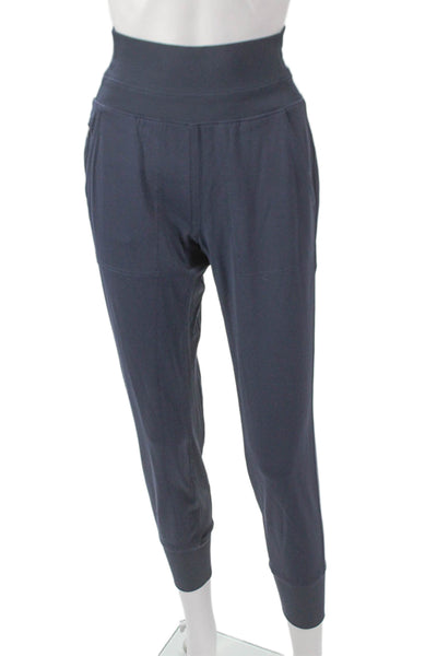 Athleta Women Joggers Blue Polyester Pull On Solid Petites Size 2XS