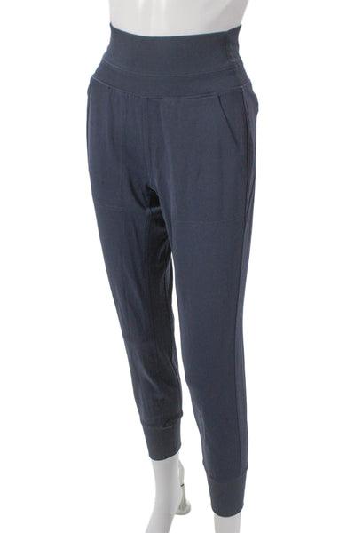 Athleta Women Joggers Blue Polyester Pull On Solid Petites Size 2XS